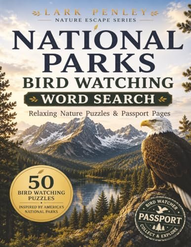 National Parks Bird Watching Word Search